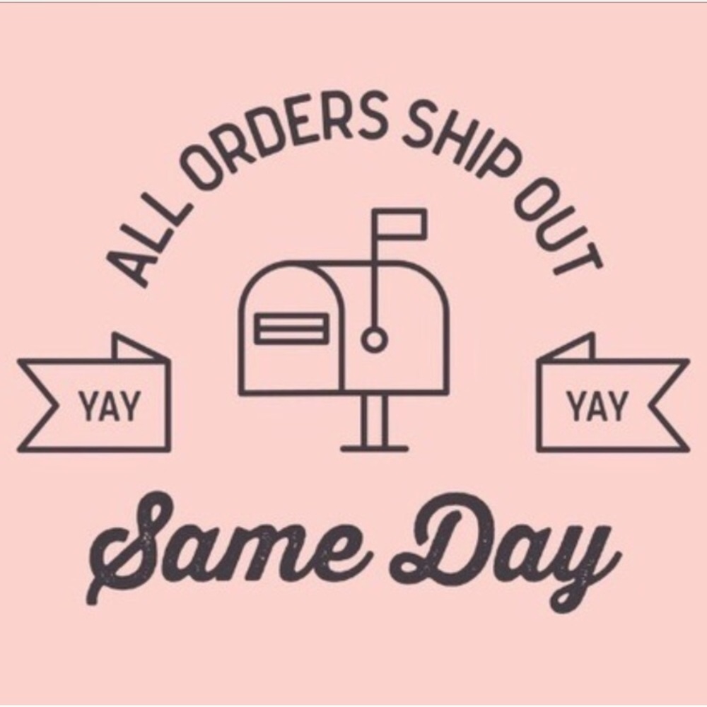 Orders received before 1p ship out same day!!